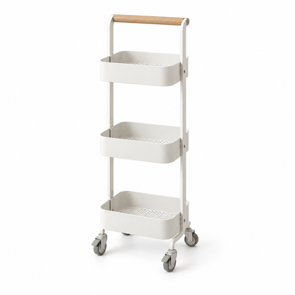 RollSlim 3-Tier Utility Cart on a clean white background