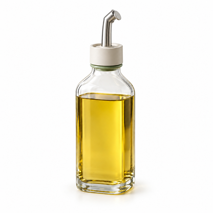 PurePour Glass Oil Dispenser on a clean white background