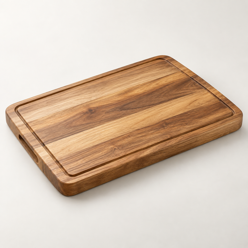 GrovePrep Acacia Cutting Board with a warm natural grain
