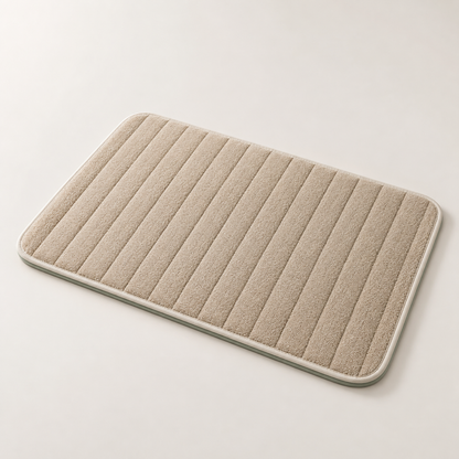 DryStep Quick-Dry Bath Mat in a calm neutral finish