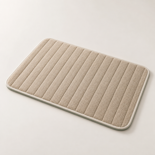 DryStep Quick-Dry Bath Mat in a calm neutral finish