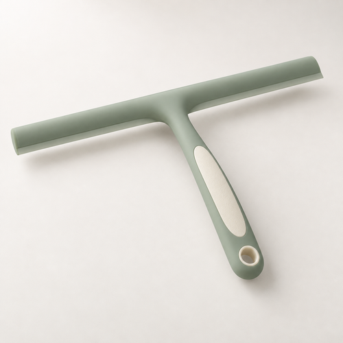 ClearSwipe Silicone Squeegee in a minimal bathroom finish