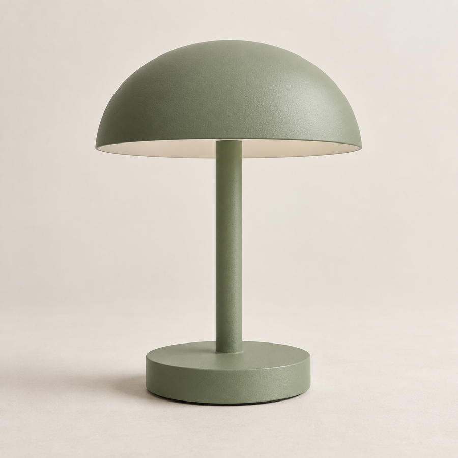 HaloGo Rechargeable Table Lamp in sage green