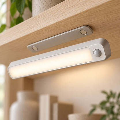 Close-up of the magnetic mount and sensor on a GlowPath light bar