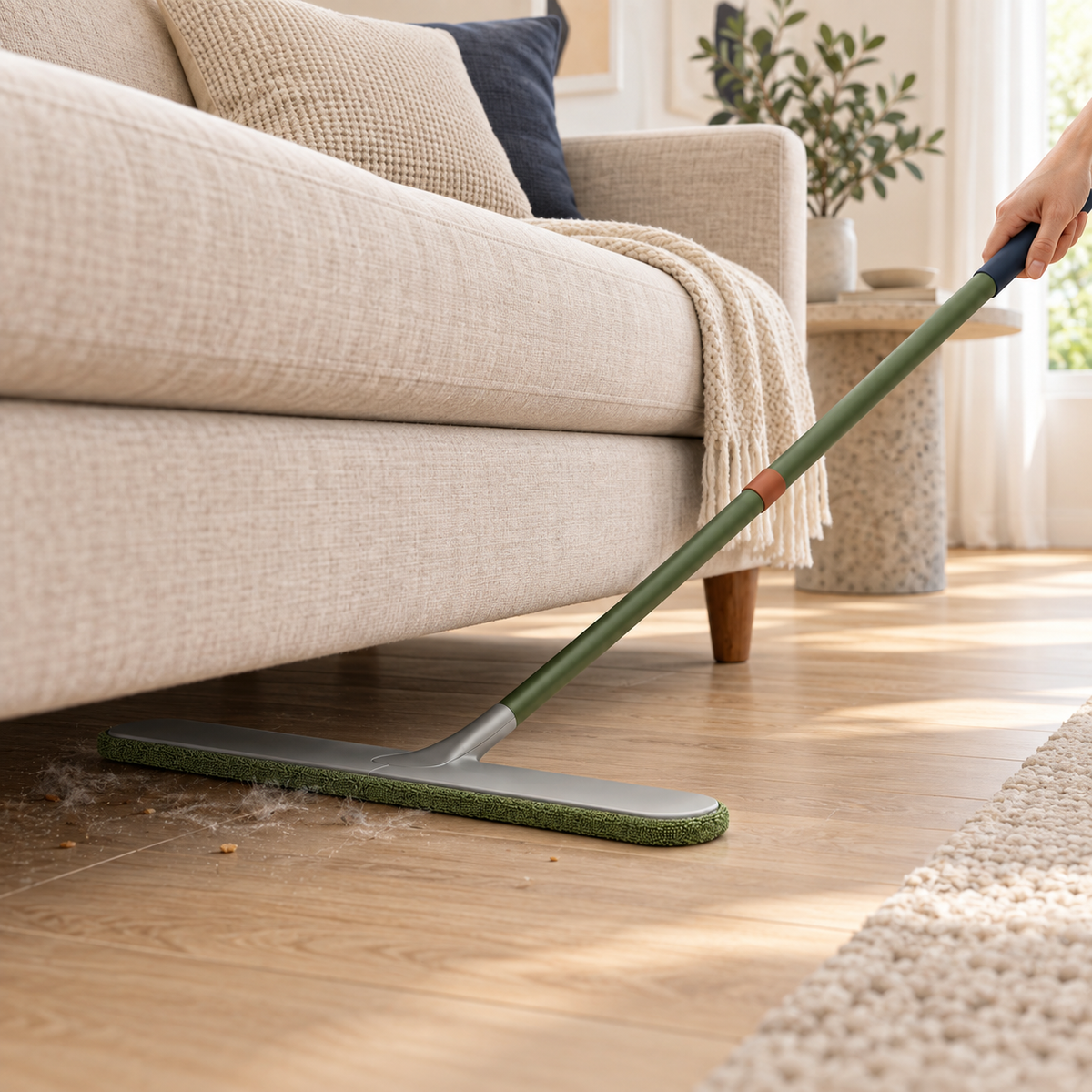 ReachClean Floor Duster shown in a modern home cleaning setting